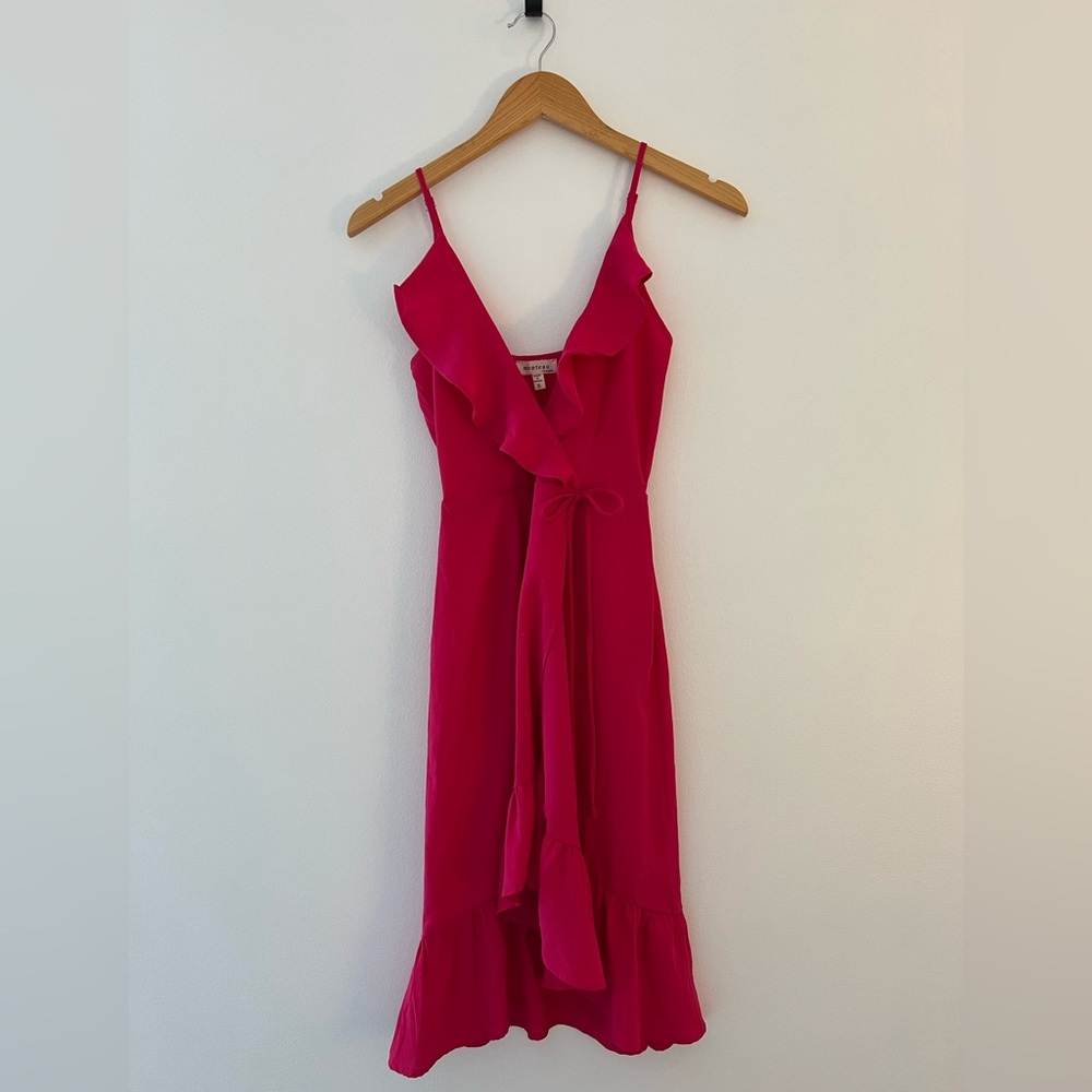 Mini Pink Ruffle Dress